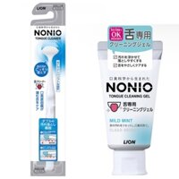 [LION] NONIO Tongue cleaner brush ＋ cleaning gel set