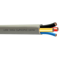 Lion VVCm-3x4+1x2.5 - 0.6/1 kV : Dây điện tròn mềm 3 lõi pha và 1 lõi đất, ruột đồng, VVCm - 0,6/1 kV