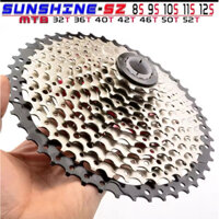 Líp Sunshine HG 8/9/10/11/12 Tốc Độ Đường/Xe Đạp MTB Freewheel 11-30/32/36/40/42/46/50/52T Xích Cho Shimano/SRAM