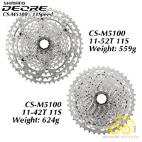 Líp thả líp 11 tầng xe đạp SHIMANO DEORE CS M5100 11-42T / 11-51T (không hộp) – Hàng chính Hãng