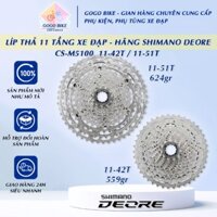Líp thả líp 11 xe đạp SHIMANO DEORE CS M5100 11-42T / 11-51T (không hộp) - Hàng chính Hãng
