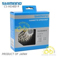 Líp thả líp 9 xe đạp SHIMANO CS HG400 - Fullbox Chính Hãng