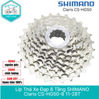 Líp Thả Xe Đạp 8 Tầng SHIMANO Claris CS-HG50-8 11-28T - Chính Hãng