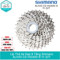 Líp Thả Xe Đạp 9 Tầng Shimano ALIVIO CS-HG400-9 11-32T