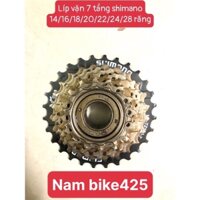 líp vặn 7 tầng shimano                                                 .