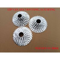 Líp vặn ATA 7-8-9 tầng, Líp vặn xe đạp màu bạc sáng bóng 11-32 răng, Líp vặn xe đạp thể thao 7-8-9 tầng.
