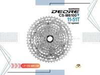 LÍP XE ĐẠP MTB - SHIMANO DEORE CS M6100 / 10-51T - KIỂU THẢ MS (12 TỐC ĐỘ)