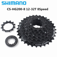 Líp xe đap Shimano 8 tầng thả mầu đen CS-HG200-8 12-32T