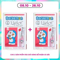 Lipice Son Dưỡng Có Màu Doraemon Lipice Sheer Colour Dorayaki 2.4g .#04 Pinkie Pinkie Hồng Phấn