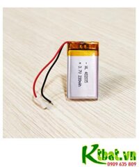 Lipo 402035, Pin sạc 3.7v Li-Polymer 402035 (230mAh, 4mmx20mmx35mm) /Đã gắn sẳn mạch sạc