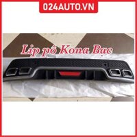 Lippo, líp chia pô ô tô Kona 2018-2019-2020-2021-2022-2023-2024 màu bạc chuẩn form xe thể thao