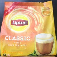 LIPTON - TÚI CAM 240g / 12 gói - TRÀ SỮA VỊ TRUYỀN THỐNG / MALAYSIA / 3 in 1 Classic Milk Tea Latte (HALAL)