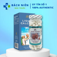 Liquid Calcium 160 viên bổ sung Canxi & Vitamin D3 Liquid Calcium 160 Nuhealth của Mỹ