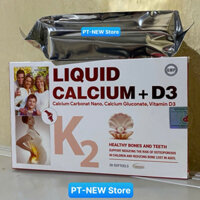 Liquid CALCIUM D3 Hỗ Trợ Phát Triển Chiều Cao: Bổ sung Canxi,Calcium+ D3+K2 Phòng Ngừa Loãng Xương(Hộp/ 3vỉ/ 30 viên)
