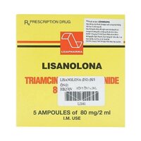 Lisanolona 80mg/2ml tiêm Lisapharm (H/5o/2ml)