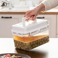 Lishu 4 / 5L Bình đựng dưa chua chống rò rỉ cho Gherkin Sauerkraut Kimchi Hộp đựng và lên men th