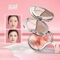 Lishu Tree Four-Color Highlight Repair Makeup Palette Dual-Use Three-Dimensional Natural Brightening Nose Shadow Face Pearlescent Glitter NM3T