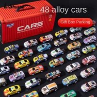 Lishuang 48 Bộ Xe Mini, Bộ Sưu Tập Trang Trí Máy Tính Để Bàn Đồ Chơi Quán Tính Kéo Lại Ô Tô, Nhựa Hợp Thời Trang Mô Hình Xe Cổ Điển Quà Tặng Sinh Nhật