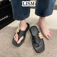 LISM dép sandal nữ dép nữ đế cao Đàn hồi tốt Sang trọng Thoáng khí Lịch sự FDL2480F5C 34Z240818