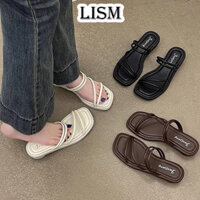 LISM Giày Cao Gót GIÀY SANDAL nữ Thời Trang Lịch sự Đa năng Tự tin Chống trơn trượt FGL2480RQS 36Z240903