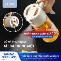 Lissa Bình đựng dầu ăn,lọ dầu ăn, chai dầu ăn nước mắm chịu nhiệt, chịu lực tốt bình đựng thuỷ tinh