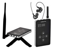 Listener Pro Wireless in Ear Monitoring System, 1000ft Long Range 2.4GHz Stereo in-Ear Audio Monitor System for Stage Performance, Lecture, Speech,...