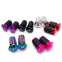 Litepro một cặp nắp cuối ghi đông xe đạp leo núi gấp gọn bằng hợp kim nhôm nút bịt thanh khóa bơm hơi