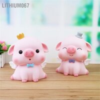 Lithium067 Con heo đất Phim hoạt hình dễ thương Hình dạng con di động nhỏ Đồ trang trí cho bé gái Trẻ em
