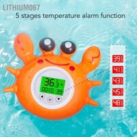 Lithium067 Nhiệt kế tắm cua Hoạt hình IPX7 nhiệt độ nước kỹ thuật số chống cho trẻ em
