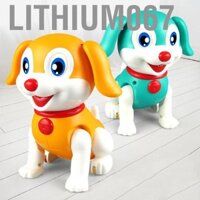 Lithium067 Robot Dog Toy Walking Electronics Puppy Pin Pin vận hành Đồ chơi tương tác giáo dục cho trẻ em