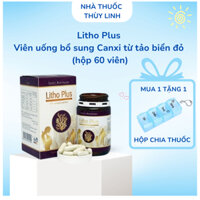 Litho Plus - Viên uống bổ sung canxi tảo biển đỏ hỗ trợ giảm nguy cơ thiếu canxi (Hộp 60 viên)