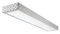 Lithonia Lighting 11241DP RE Fluorescent Linear Flush Mount Fixture, 32 watts, Silver