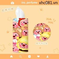 Little Beaver Khăn Giấy Hộp Giấy Hình Trụ Xe Ruby Khăn Giấy Ống Sáng Tạo Dễ Thương Nhỏ Rupi Đa Năng Khăn Giấy Ống