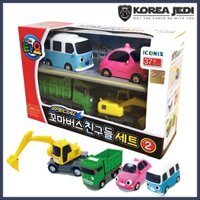 ★Little Bus Tayo★ Những người bạn đặc biệt số 2 Xe buýt cỡ nhỏ 4 Pcs (BongBong + Heart + Poco + Max) Đồ chơi xe hơi dành cho trẻ nhỏ /phục dụng với Tayo (Tao điều khiển, đỗ xe, đường ray, trường,...) Chơi đồ chơi