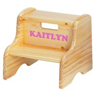 Little Colorado Personalized Natural Step Stool