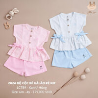 LITTLE LOVE-Bộ cộc little love nơ xinh xắn cho bé gái a từ 9m-4y