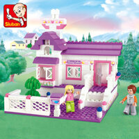 Little Luban Khối Xây Dựng Hạt Nhỏ Nhà Hut Tương Thích Với Lego 5-12 Tuổi Bé Gái Lắp Ráp Đồ Chơi LF6.22