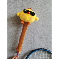 Little Yellow Gà Cầu Lông Vợt Tay Cầm Vỏ Bảo Vệ Happy Chick Dễ Thương Vợt Tay Cầm Bao Handmade Cầu Lông Mặt Dây Chuyền