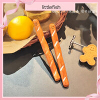 [Littlefish] Bánh mì Pháp thanh khuấy cà phê đồ uống siêu dài Instagram thanh bánh mì gốm có giá trị cao