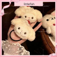 [Littlefish] Kẹp tóc hình bánh dâu tây dễ thương, Hello Kitty, My Melody, dây buộc tóc, phụ kiện tóc