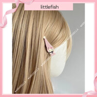 [Littlefish] Kẹp tóc KT Duckbill ngọt ngào, kẹp bên, phụ kiện tóc hoạt hình nữ tính, kẹp tóc Hello Kitty hình Mũi Trâu Đỏ