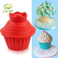 Liujir 3 Cái / bộ Khuôn Bánh Muffin Có Thể Tái Sử Dụng Phụ Kiện Nhà Bếp Lò Nướng