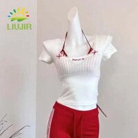 Liujir Fake Two Pieces Top Ren Thời Trang Nữ