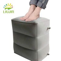 Liujir Footrest PVC bơm hơi cho chuyến bay Xe buýt nghỉ ngơi Gối ngủ Đệm chân mềm