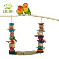 Liujir Parakeet Nhai Đồ Chơi 1 Gỗ Chống Cắn Bền Chim Cá Rô Dây Vẹt Leo Thang