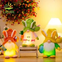 Liujir Tai thỏ Búp bê vô danh Handmade Trang trí lễ Phục sinh dễ thương