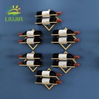 Liujir Upside Down Wine Rack Màu đen / Thanh sáng tạo
