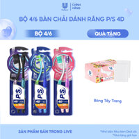[LIVE] Bộ 4/6 bàn chải đánh răng P/S 4D