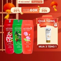 [LIVE COMBO]  3 chai dầu gội Thái Dương 3 200ml  cho tóc rụng, tóc thường tặng 1 Tuýp DẦU GỘI Thái Dương 7 Plus 50ml