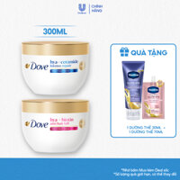 [LIVE] Kem ủ Dove Phục hồi hư tổn Hya + Ceramide / Ngăn gãy rụng tóc Hya + Biotin 300ML